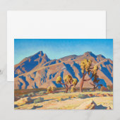 Chollas tegen de bergen door Maynard Dixon Bedankkaart (Voorkant / Achterkant)