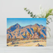 Chollas tegen de bergen door Maynard Dixon Kaart (Staand voorkant)