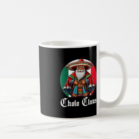 Cholo Kerstmis - Cholo Claus - Leuke Mexicaanse Ke Koffiemok (Rechts)