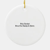 Cholo Sneeuwman Foo Kerstboom Licht Sneeuw Keramisch Ornament (Achterkant)