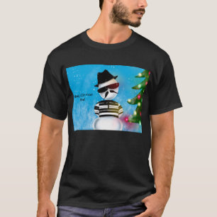 Cholo Sneeuwman Foo Kerstboom Licht Sneeuw T-shirt