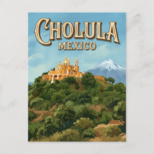 Cholula Grote Piramide Mexico Briefkaart