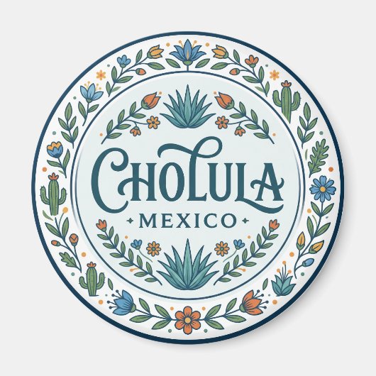 Cholula Mexico Magneet (Voorkant)