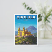 Cholula Mexico Reizen Briefkaart (Staand voorkant)