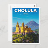 Cholula Mexico Reizen Briefkaart (Voorkant / Achterkant)