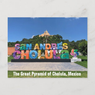 Cholula Pyramid, Mexico Briefkaart