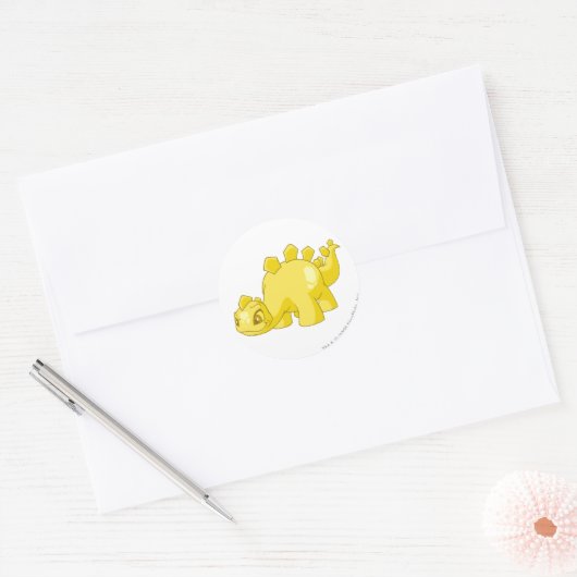 Chomby Gold Ronde Sticker (Envelop)