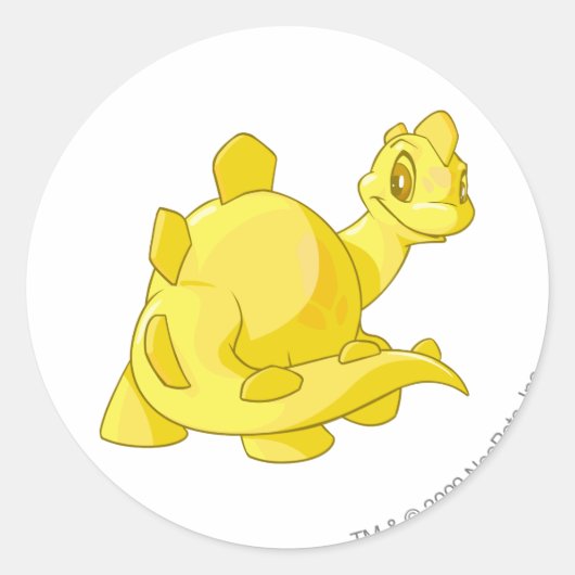 Chomby Gold Ronde Sticker (Voorkant)