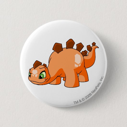Chomby Oranje Ronde Button 5,7 Cm (Voorkant)