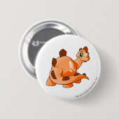 Chomby Oranje Ronde Button 5,7 Cm (Voorkant /achterkant)