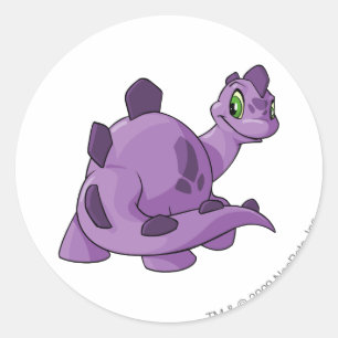 Chomby Paars Ronde Sticker