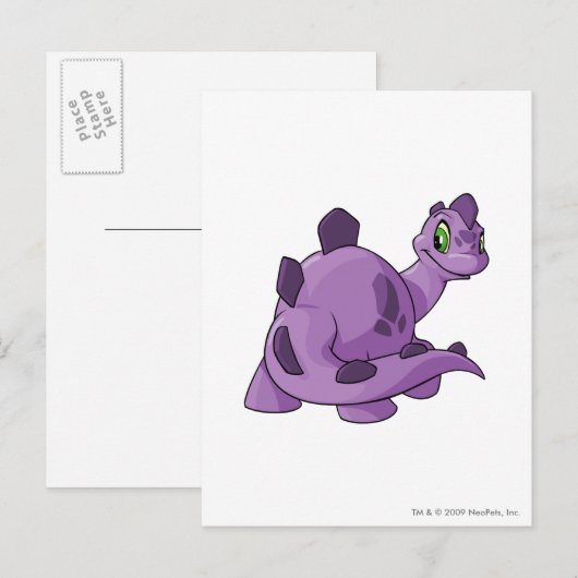 Chomby Purple Briefkaart (Voorkant / Achterkant)