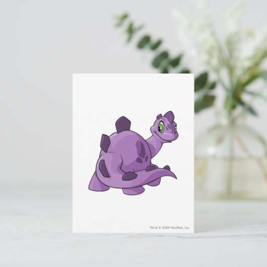 Chomby Purple Briefkaart (Staand voorkant)