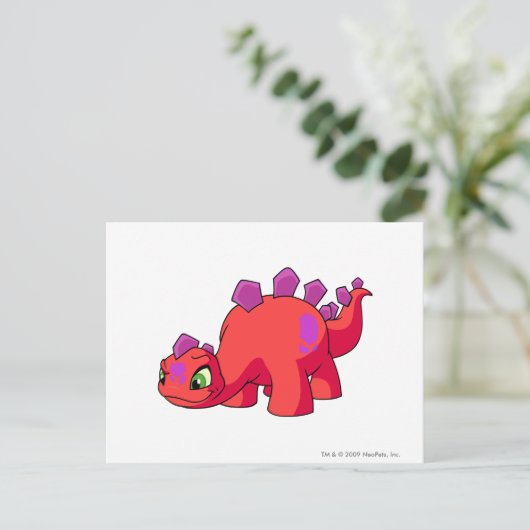 Chomby Red Briefkaart (Staand voorkant)