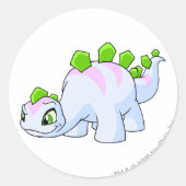 Chomby Striped Ronde Sticker (Voorkant)