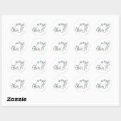 Chomby White Ronde Sticker (Vel)