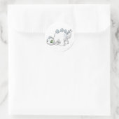 Chomby White Ronde Sticker (Tas)