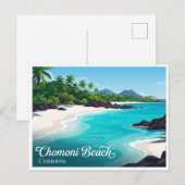 Chomoni Beach Comoren Briefkaart (Voorkant / Achterkant)