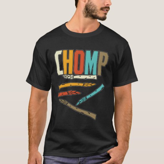 Chomp Asparagus Vegans T-shirt (Voorkant)