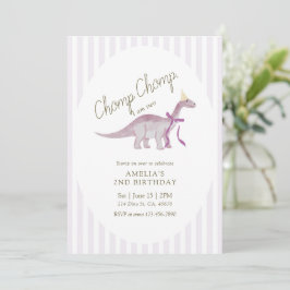 Chomp Chomp Ik Ben Twee Dinosaur Verjaardag Kaart
