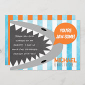 Chomp Chomp Je bent een soort haaienthema Dank je  Feestdagenkaart (Voorkant / Achterkant)