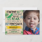 Chomp & Stomp! Dinosaur Elke ouderdag Foto Kaart (Voorkant)