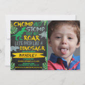 Chomp & Stomp! Dinosaur Elke ouderdag Foto Kaart (Voorkant)