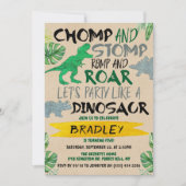 Chomp & Stomp! Dinosaur koopt elke dag Kaart (Voorkant)