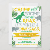 Chomp & Stomp! Dinosaur koopt elke dag Kaart (Voorkant)