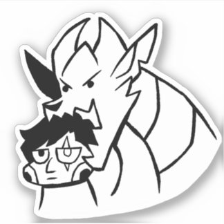 CHOMP - Tweede contact vinyl Sticker