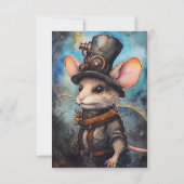 Chompington dank u Steampunk dier Custom Bedankkaart (Achterkant)