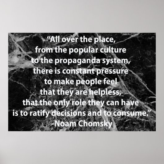 Chomsky Quotation Poster (Voorkant)