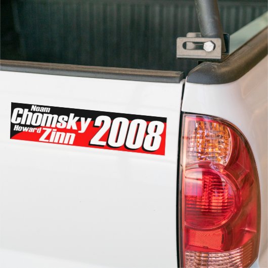 Chomsky\Zinn 2008 Bumpersticker (Op Truck)