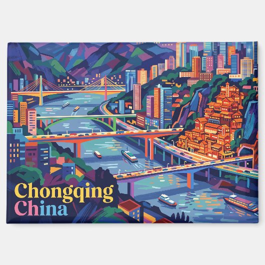Chongqing China Magneet (Voorkant)