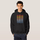 Chongzuo City Groovy Retro Hoodie (Voorkant volledig)