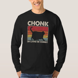 Chonk Ca Meme Retro Stijl  Katten Memes T-shirt