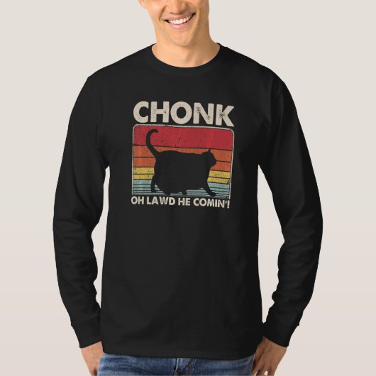 Chonk Ca Meme Retro Stijl Katten Memes T-shirt (Voorkant)