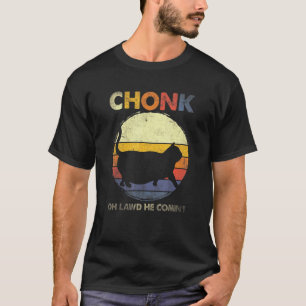 Chonk Cat Big Meme Retro Style  Katten Memories T-shirt
