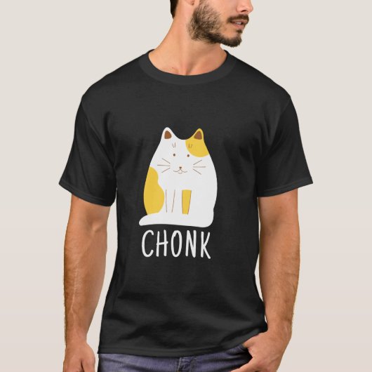 Chonk Cat Funny Scale Meme T-shirt (Voorkant)