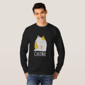 Chonk Cat Funny Scale Meme T-shirt (Voorkant volledig)