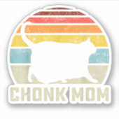 Chonk Cat Ma Scale Meme Funny Retro Style Mam C Sticker (Voorkant)