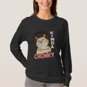 Chonk Cat Meme Cat mam Cat Dad Funny Overgewicht C T-shirt (Voorkant)