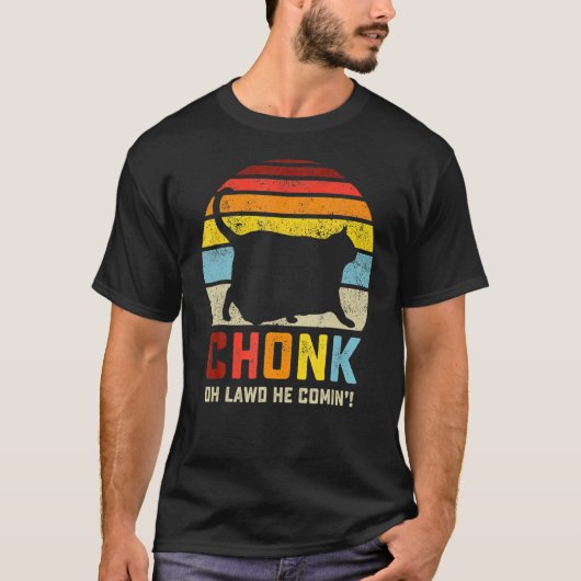 Chonk Cat Scale Meme  Cats membres T-shirt (Voorkant)