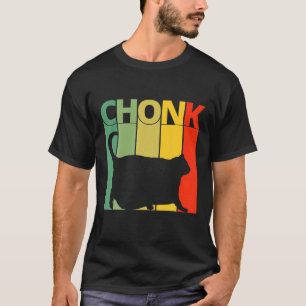 Chonk Cat Scale Meme Funny Retro Style Cat T-shirt
