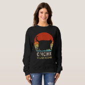 Chonk Cat Scale Meme Retro Katten Lid 1 Trui (Voorkant volledig)