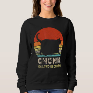 Chonk Cat Scale Meme Retro Katten Lid 1 Trui
