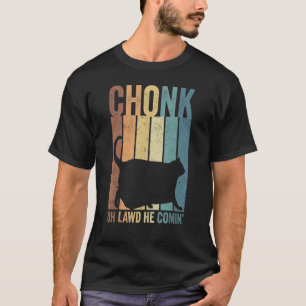 Chonk Cat Scale Meme Retro Style  Cats Mem T-shirt