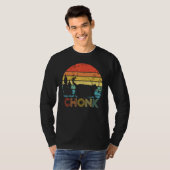 Chonk Cat Scale Meme Retro Style  Cats Meme T-shirt (Voorkant volledig)