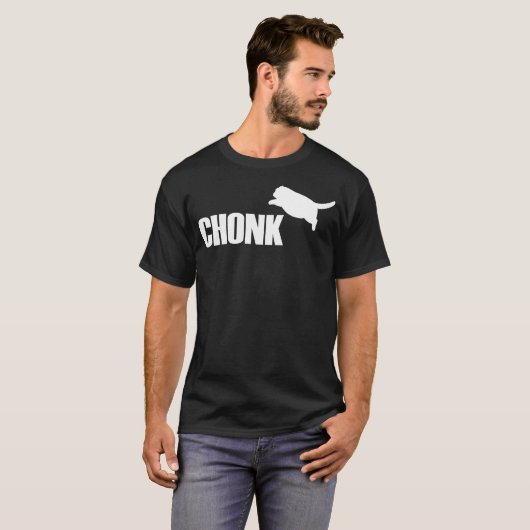 chonk - grappige katten t-shirt (Voorkant volledig)