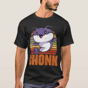 Chonk Grappige Meerval Vissen Humor Voor Een Meerv T-shirt